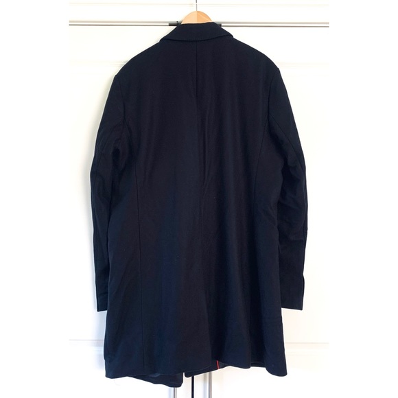 Hugo Boss Migor Overcoat Black Wool Dressy Pea Coat Jacket $445 NEW Size 48 R - Picture 3 of 11